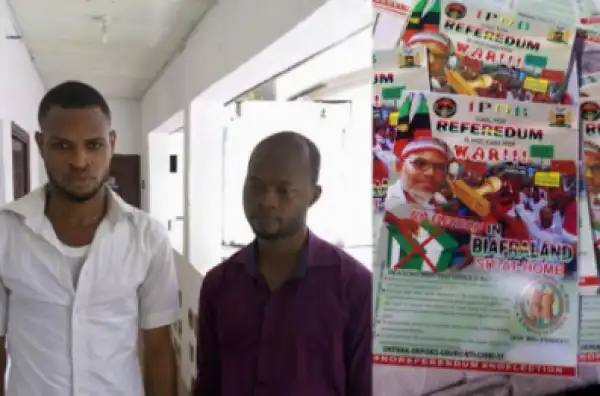 Police Arrest Onitsha Publishers Printing Handbills For IPOB (Photos)